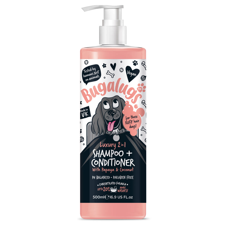 bugalugs Luxury 2 in 1 Dog Shampoo & Conditioner