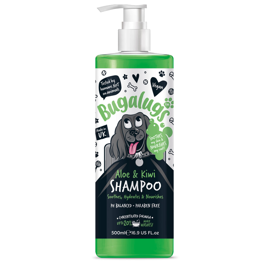 bugalugs aloe and kiwi dog shampoo