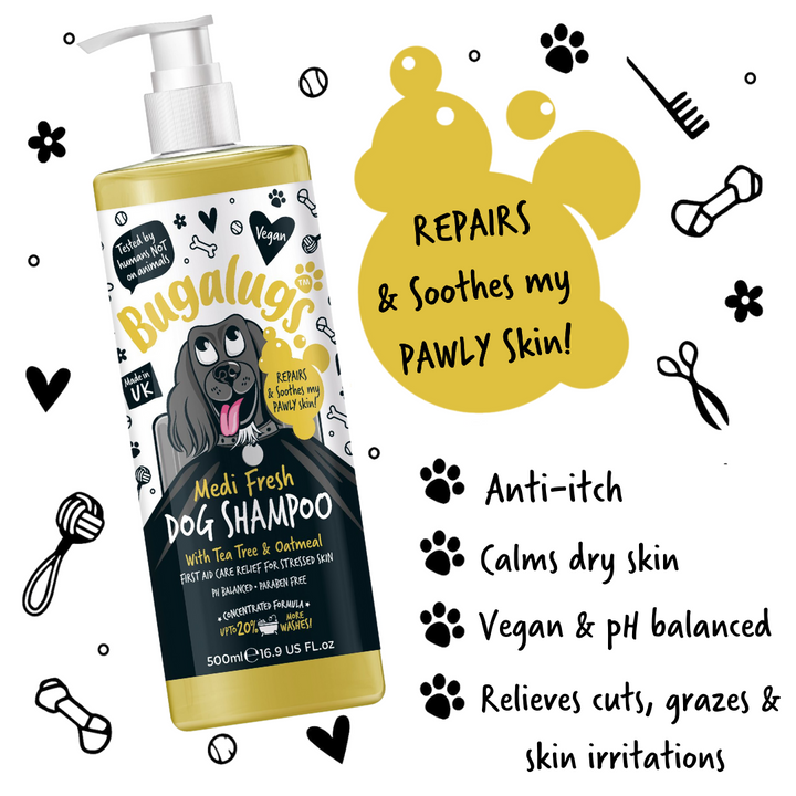 bugalugs medi fresh shampoo for dogs