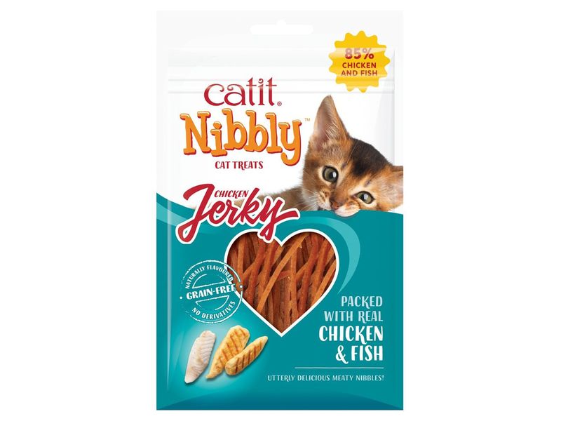 catit nibbly chicken and fish jerky