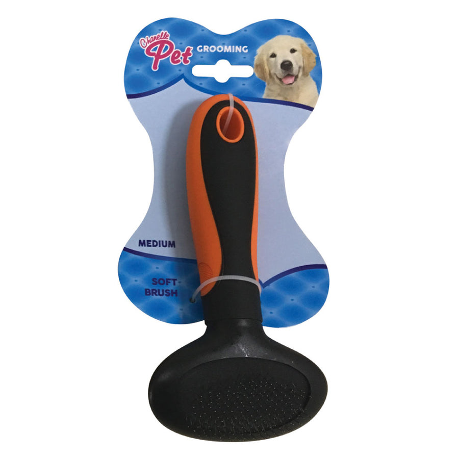 chanelle pet grooming medium soft brush