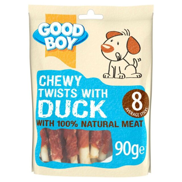 good boy chewy duck twists 90g