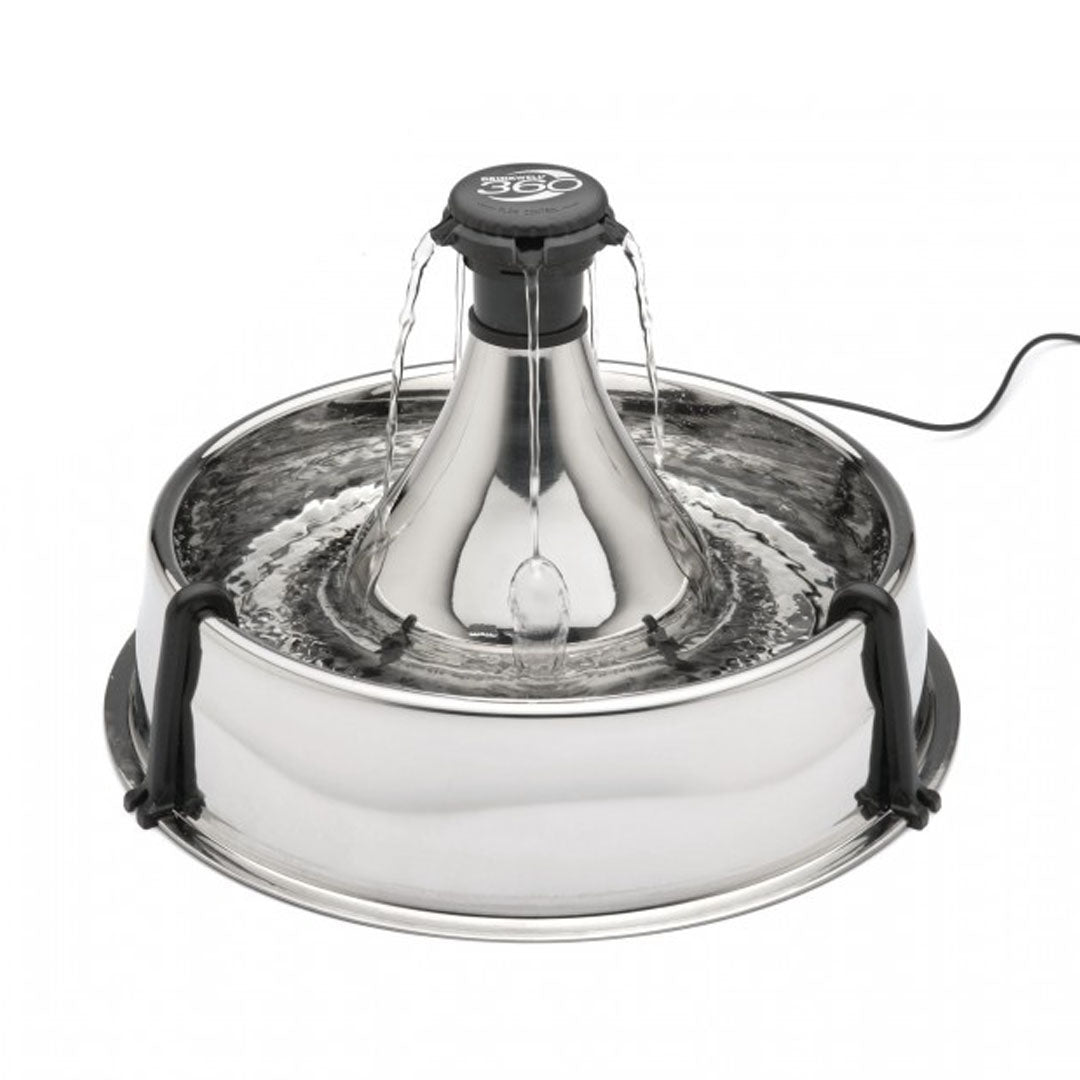 PetSafe Drinkwell 360 stainless steel pet fountain 3.8L with free falling streams
