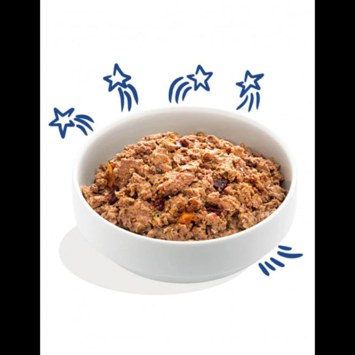 Edgard and Cooper real food in bowl
