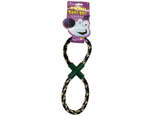 figure 8 rope tugger toy for dogs