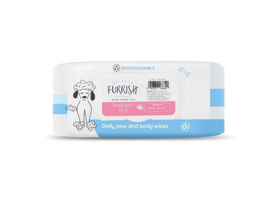 furrish fragrance free dog wipes