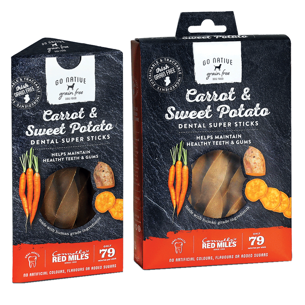 go native 150g super dental carrot dog treats