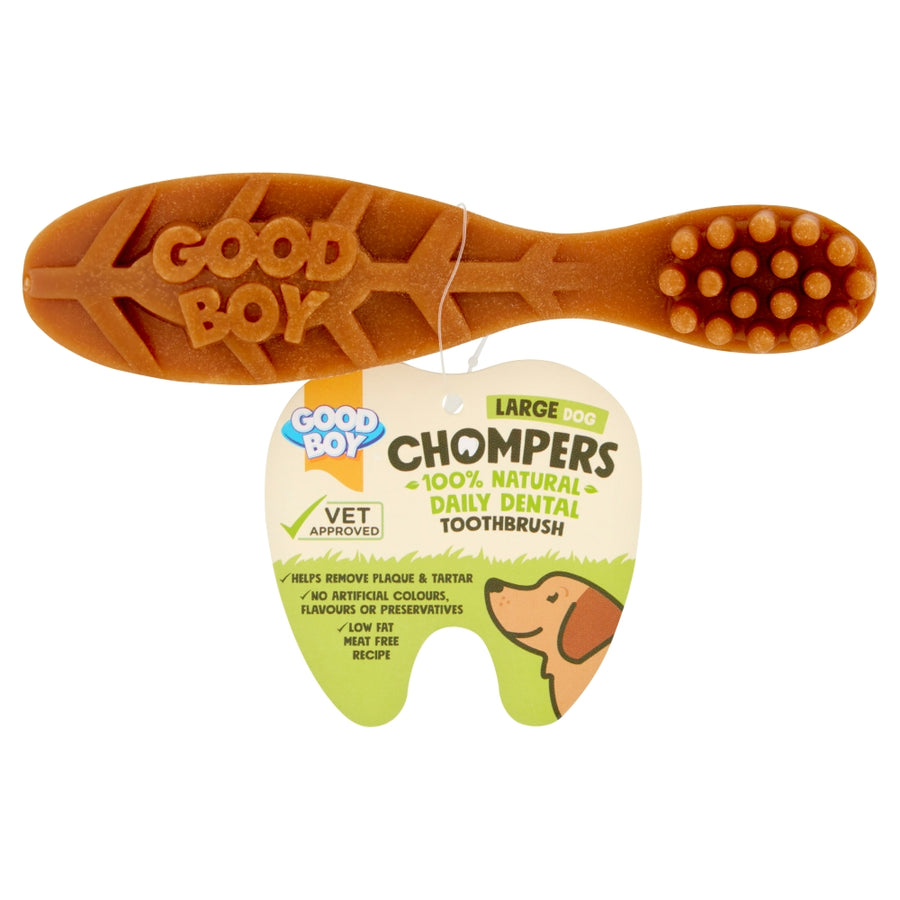 Good Boy Chompers Daily Dental Toothbrushes For Large Dogs