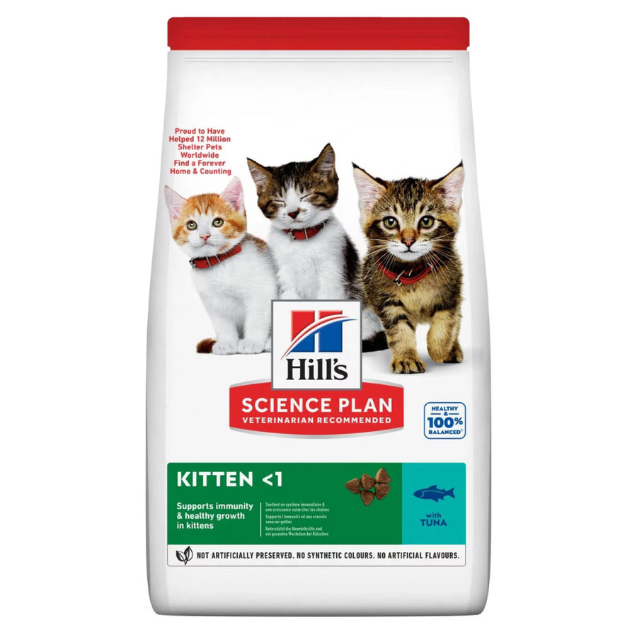 Front view of Hill's Science Plan Kitten Dry Cat Food – Tuna 1.5kg


