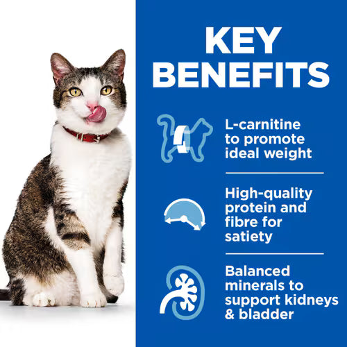 Vet-recommended dry food for weight control in older cats

