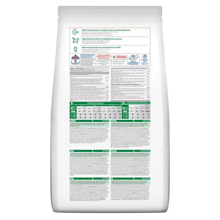 Hill's dry cat food for kittens and nursing cats with DHA and balanced minerals

