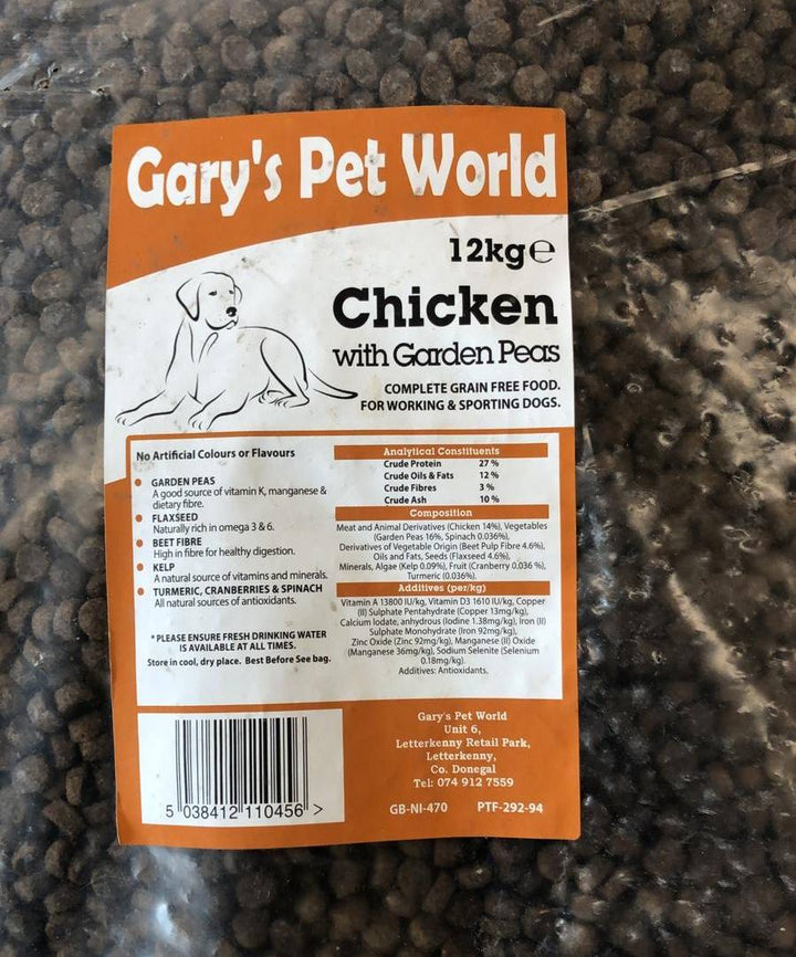 grain free chicken with garden peas