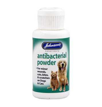 Antibacterial Powder for Dogs & Cats by Johnson's Veterinary Products Petworld Ireland