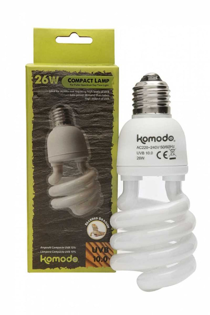 Komodo Compact Lamp 10UVB 15W | 26W - PetWorld