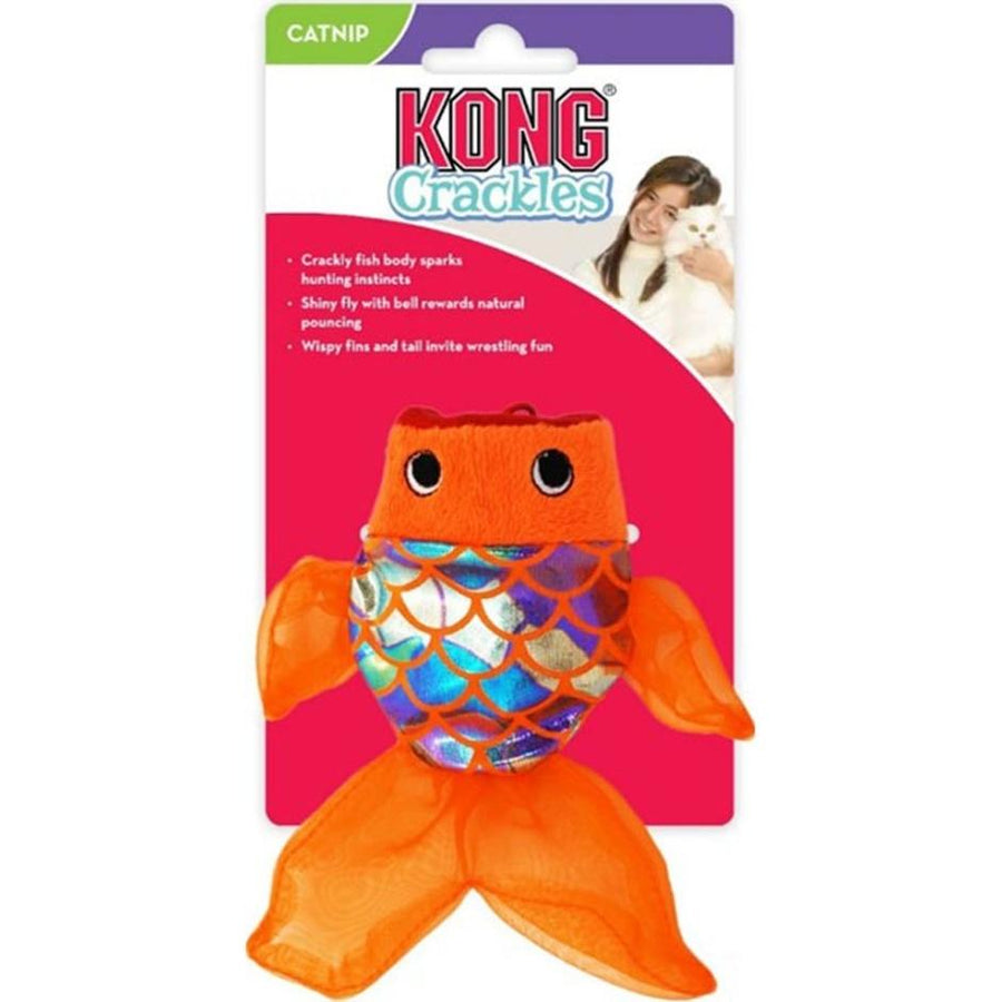 kong crackles fish cat toy