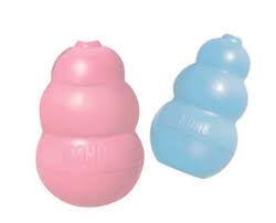 kong dog toys pink and blue