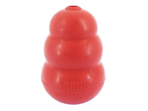 kong classic dog toy red