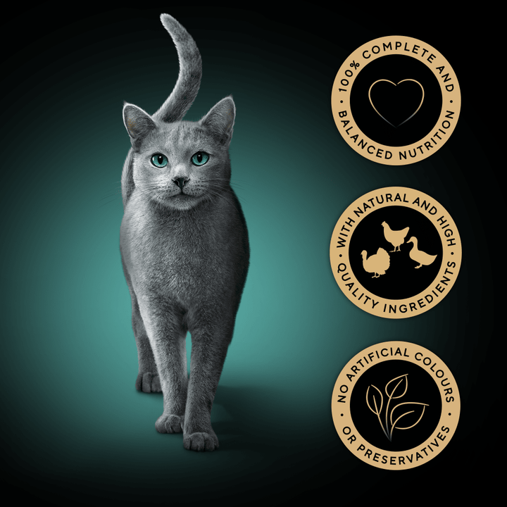 Sheba poultry in gravy benefits: complete and balanced, natural high quality ingredients, no artificial colours or preservatives