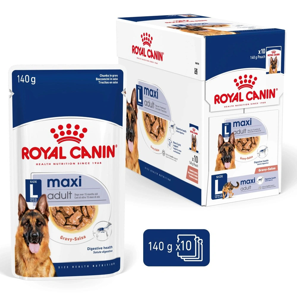 Royal Canin Maxi Adult Dry Dog Food – premium large breed dog food supporting joints, digestion, and coat health.