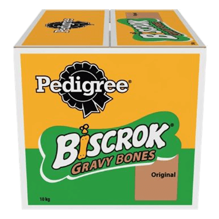 Pedigree Biscrok Gravy Bones Original dog biscuits, box