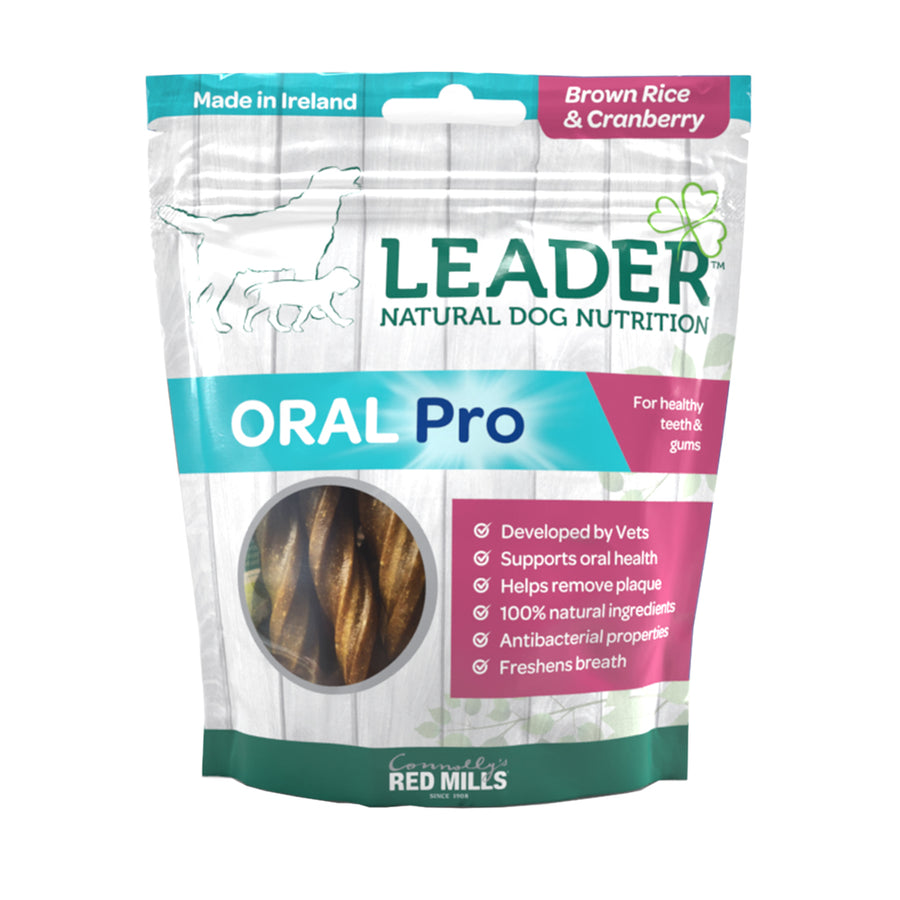 Leader Oral Pro Dental Sticks – Brown Rice and Cranberry Flavour