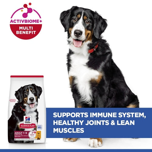 Hill's Science Plan Large Breed Adult with Chicken ActivBiome+ supports immune system, healthy joints and lean muscles