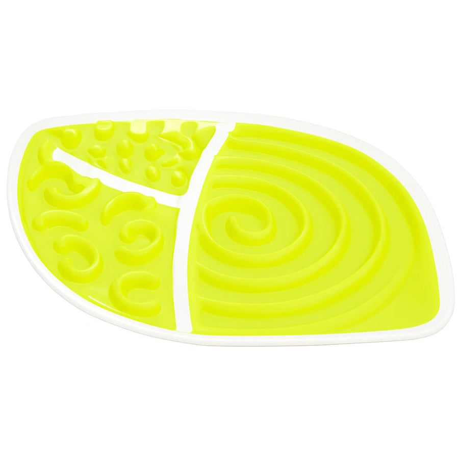 Leaf-shaped dog tray

