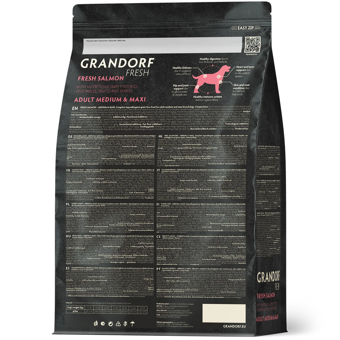 Grandorf Grain Free Salmon For Medium and Maxi Breeds