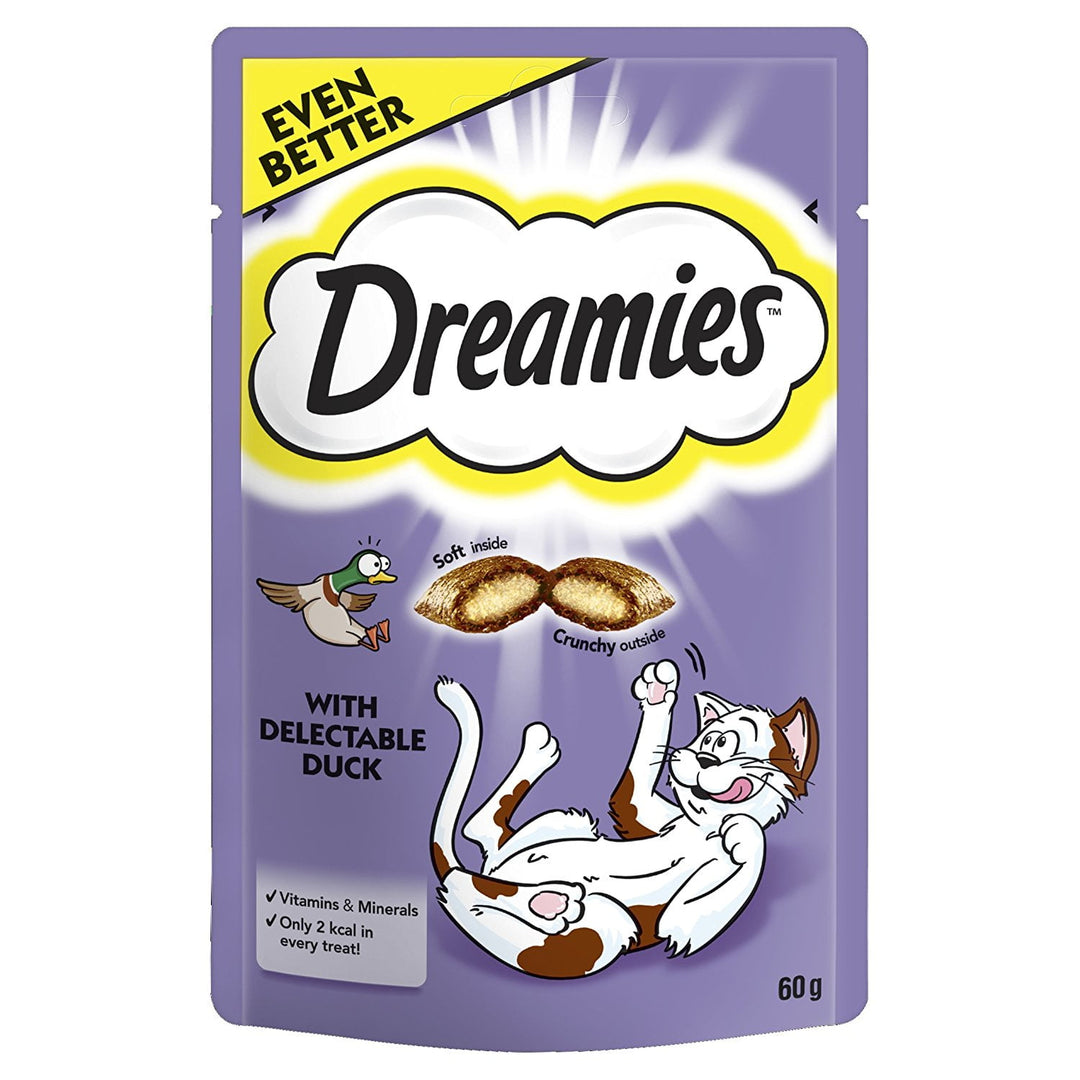 Dreamies Cat Treats with Duck
