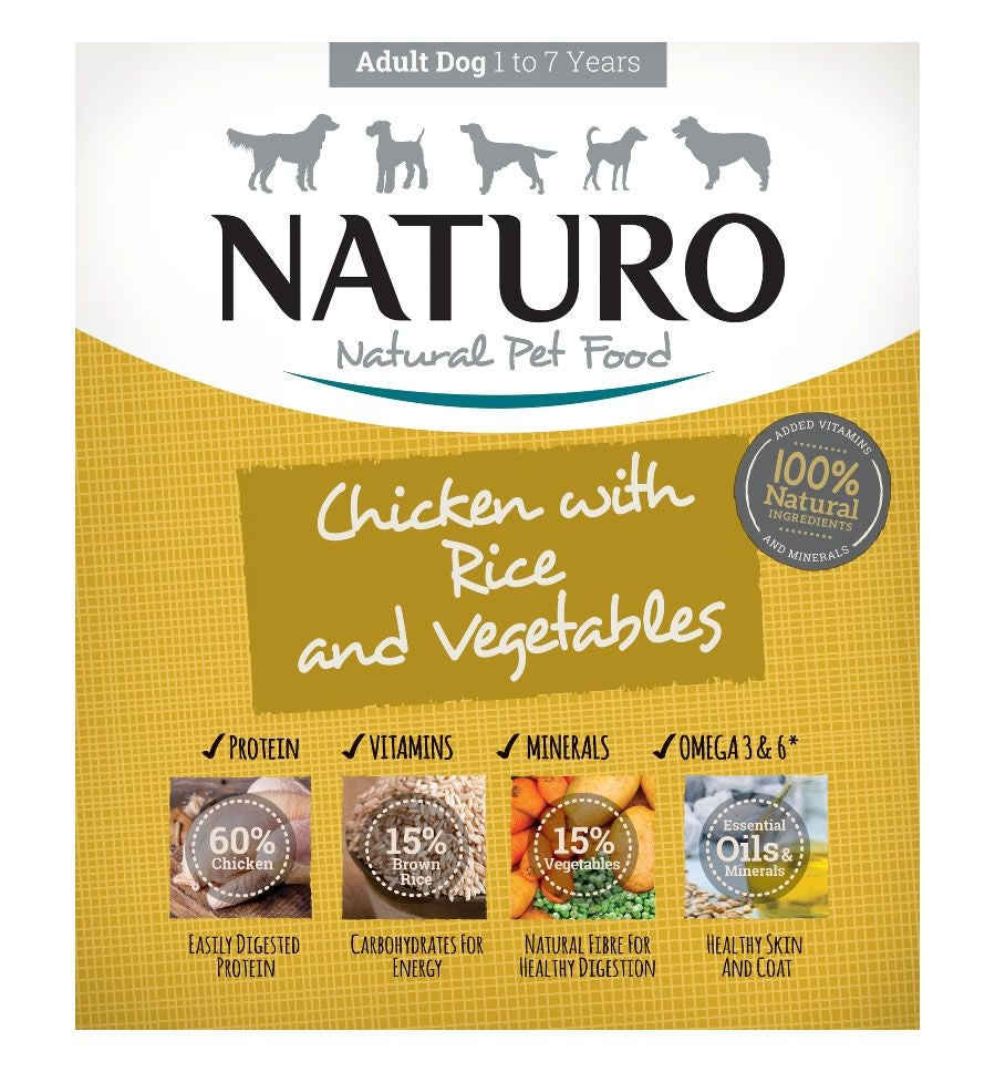 Naturo - Chicken with Rice With Vegetables 400g - PetWorld