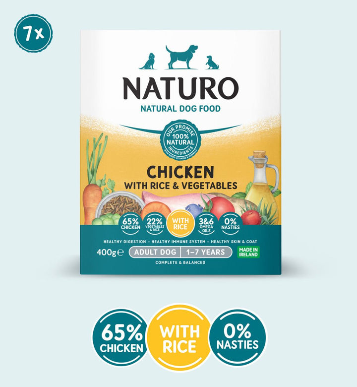 Naturo - Chicken with Rice With Vegetables 400g - PetWorld