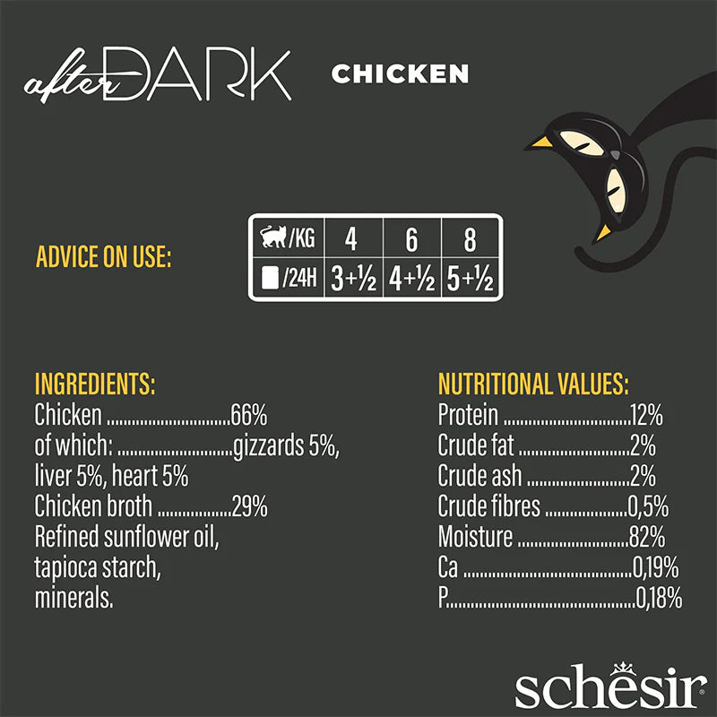 Schesir After Dark Chicken Fillets 80g