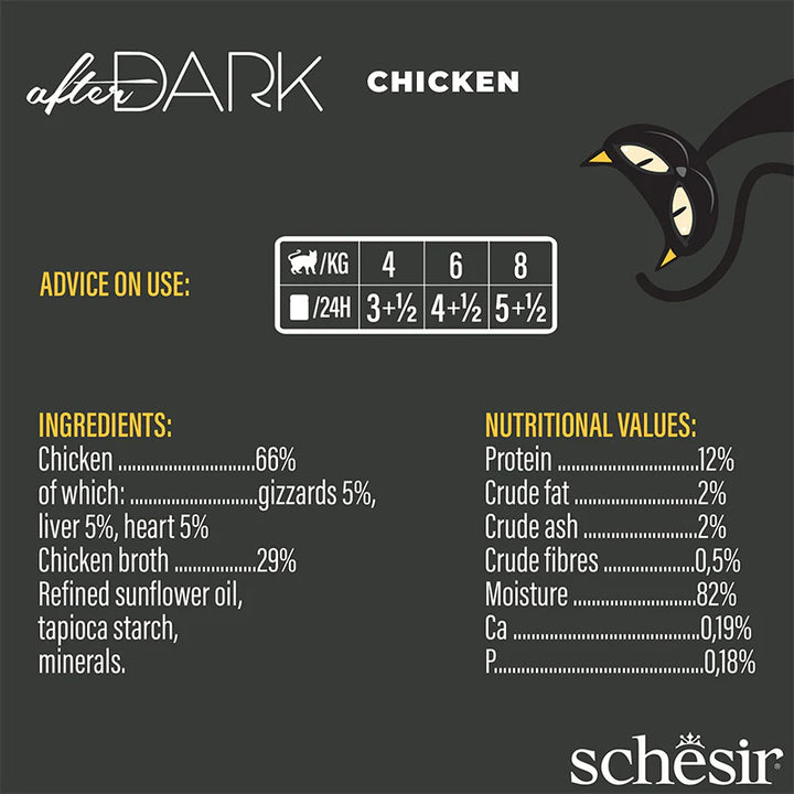 Schesir After Dark Chicken Fillets 80g