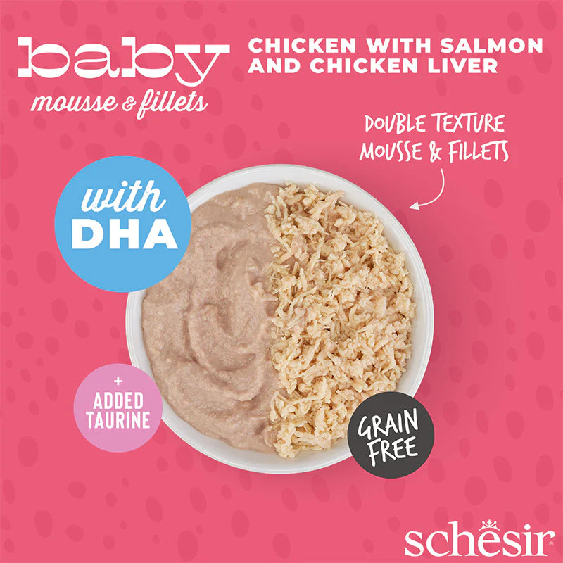Schesir Baby Mousse & Fillets, 3x55g