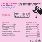 Schesir Baby Mousse & Fillets, 3x55g