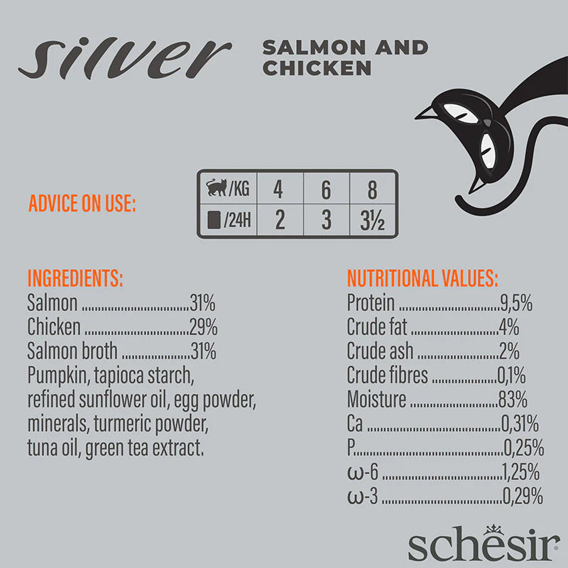 Schesir Sliver Mousse Salmon 80g