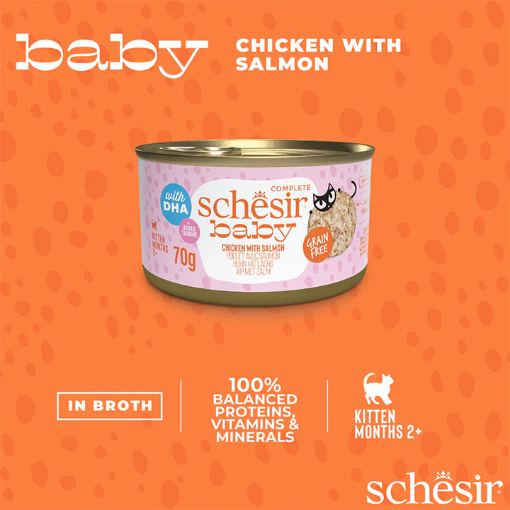Schesir Baby Chicken/Salmon 70g