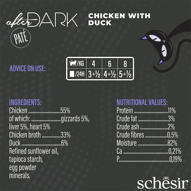 Schesir After Dark Chicken/Duck Fillet 80g