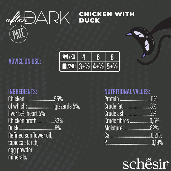 Schesir After Dark Chicken/Duck Fillet 80g