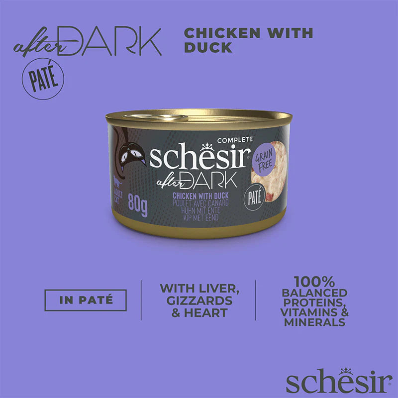 Schesir After Dark Chicken/Duck Fillet 80g