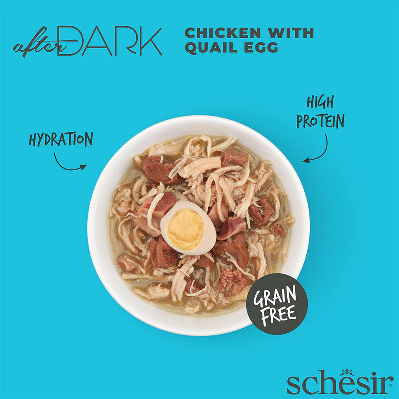 Schesir After Dark Chicken/Egg Fillet 80g