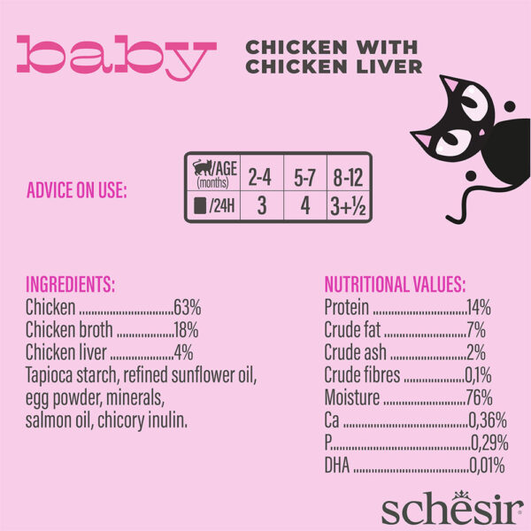 Schesir Baby Chicken/Liver 70g
