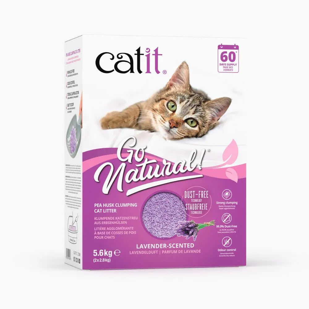 Catit Pea Husk Cat Litter Lavender 5.6kg