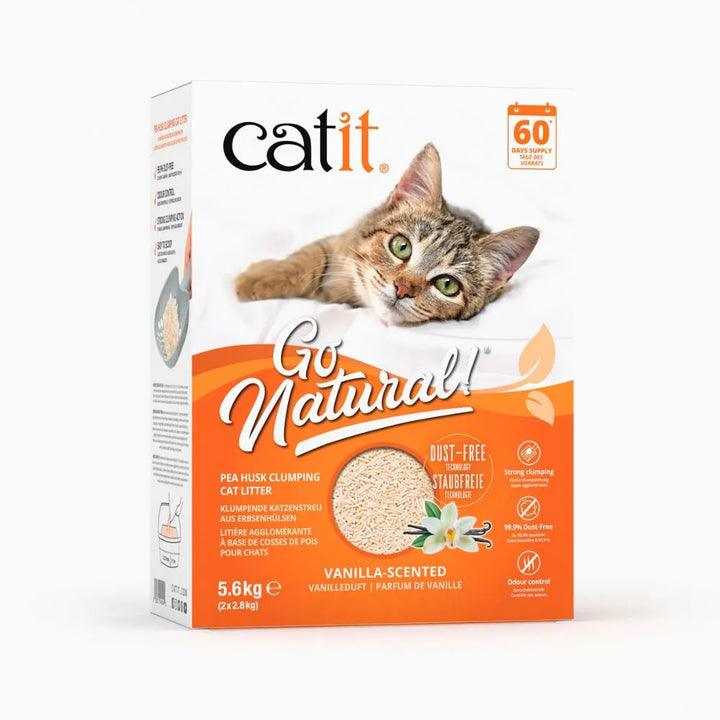 Catit Pea Husk Cat Litter Vanilla 5.6kg