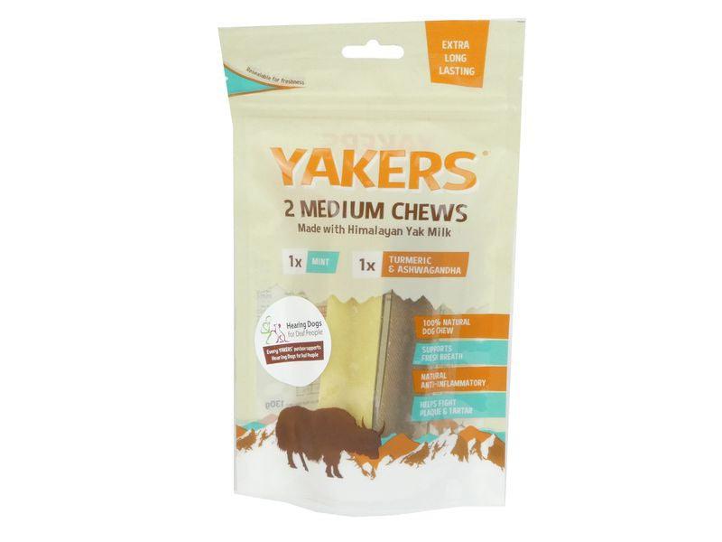 Yakers Healthcare Chew Medium 2pk