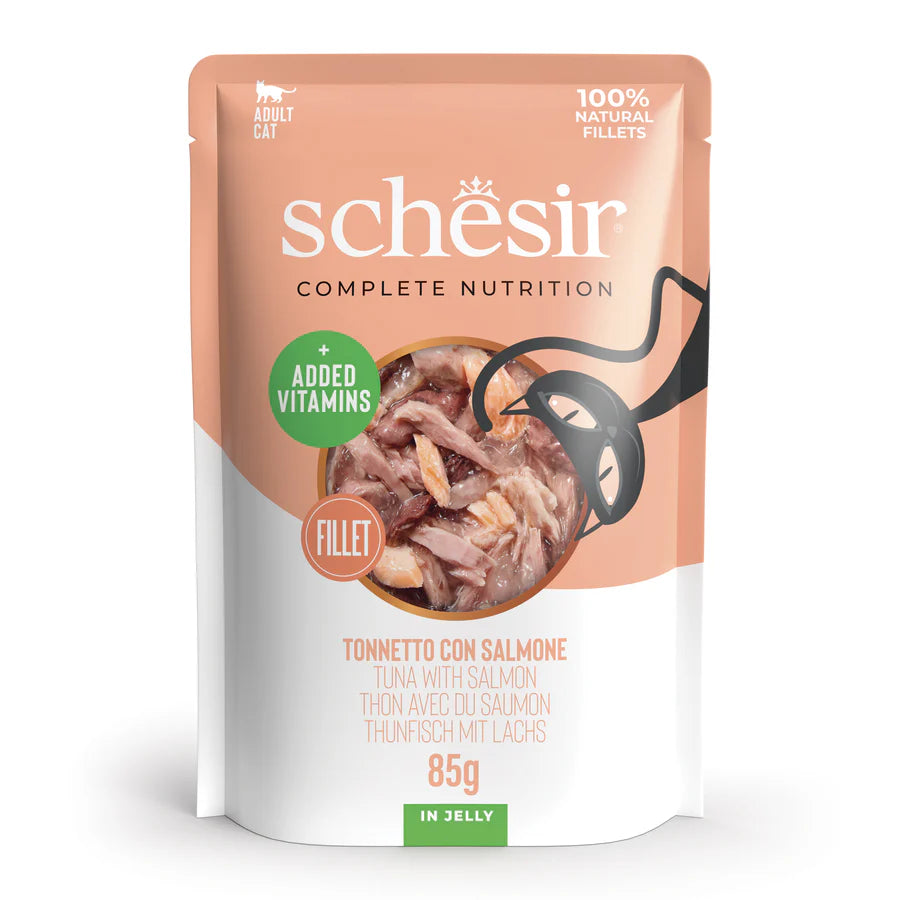 Schesir Tuna Salmon Jelly Pouch 85g