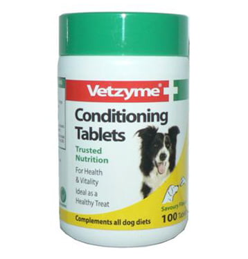 VETZYME DOG CONDITIONING TABLETS 100'S