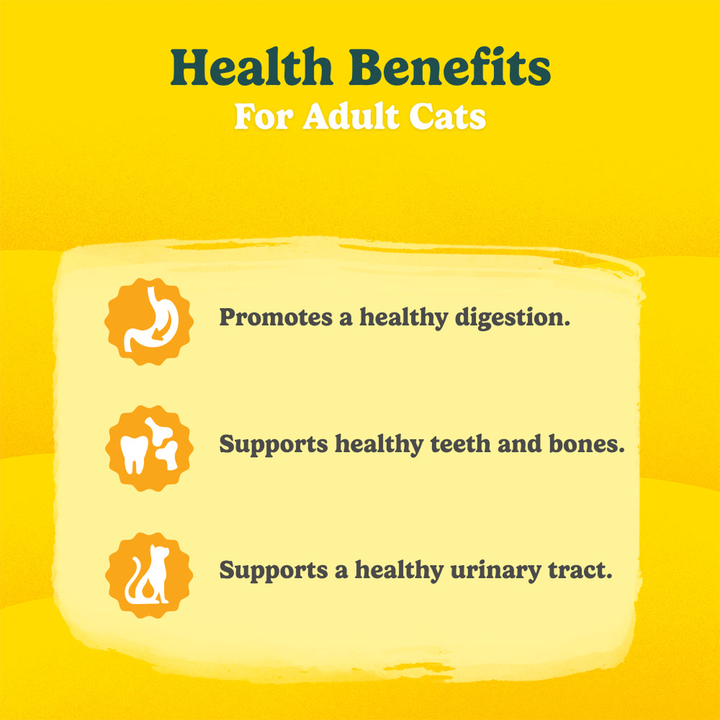 Go Cat Adult health benefits: healthy digestion, teeth and bones, urinary tract