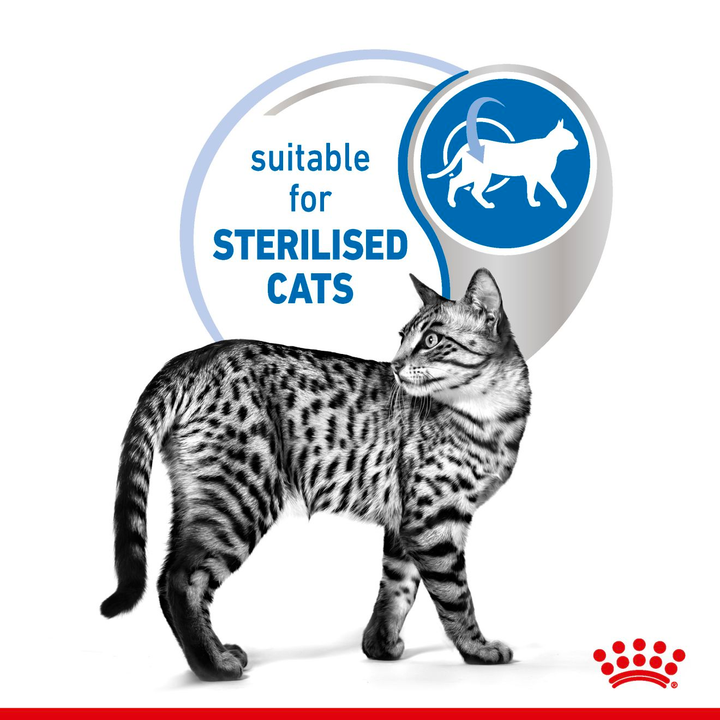 Royal Canin Indoor Sterilised in Gravy is suitable for sterilised cats