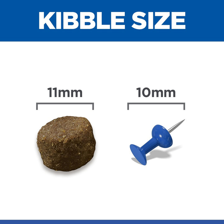 Hill's Science Plan Puppy Medium Lamb & Rice kibble size, approx. 11mm